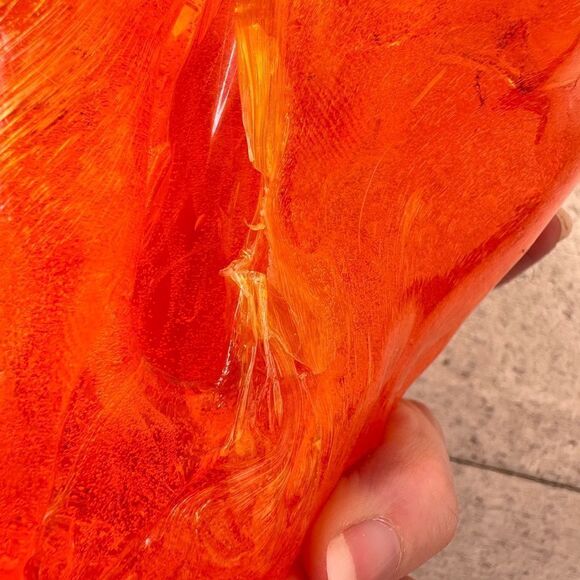 Vintage MCM Acrylic Abstract Form Candle Holder - Picture 5 of 9